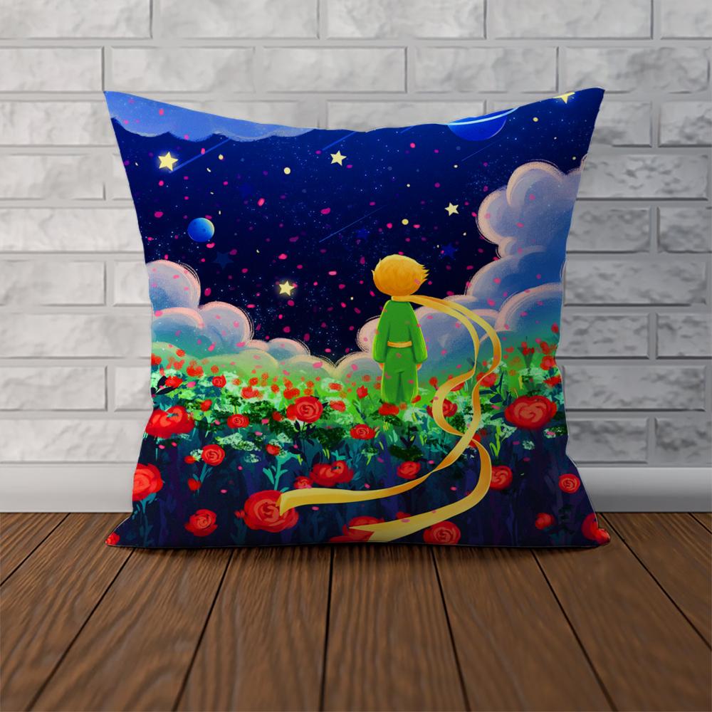 The Little PPrince Pillow Case For Car Sofa Decorative Home Doublesided Print Plush Square Throw Pillow Cushion Cover