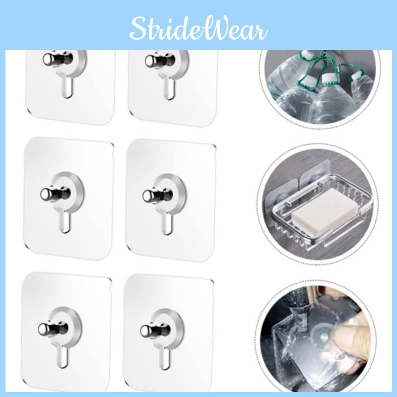No Drill Sticky Hook Stainless Steel Strong Adhesive For Bathroom And Kitchen Use