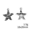 Seestern Meeres-Charms Kollektion Tier-Charms Für Strand-Thema DIY Armband Halskette Schmuckherstellung Zubehör Für
