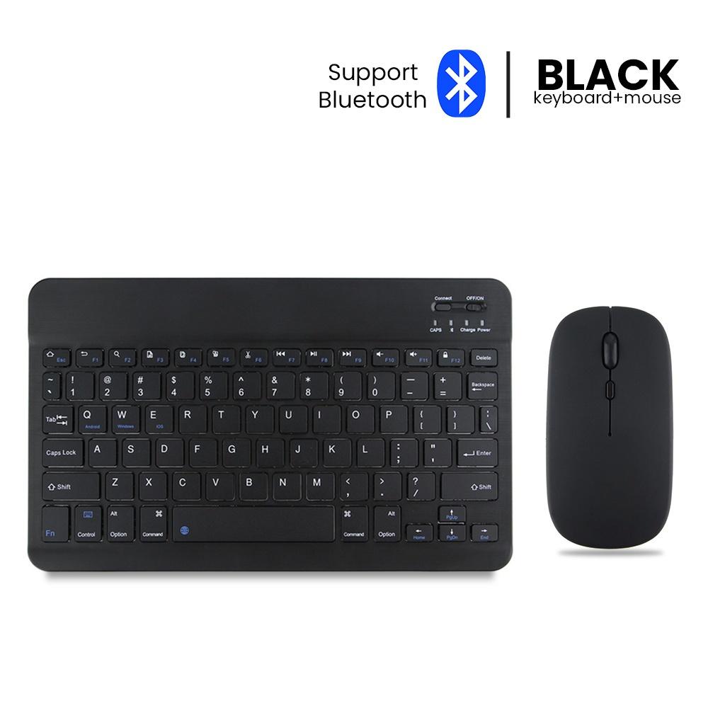 Office ABS 78keys Slim Portable Bluetooth Keyboard Mouse Combo for iPad Tablet Phone Laptop