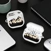 Case For Samsung Galaxy Buds 2Pro 3 FE 4 Pro Live 2 3Pro 4Pro Clear Earphone Cases Cover With Hook Landscape Airplane Art