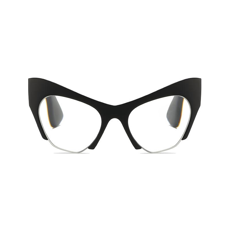 Fashion Large Frame High Definition Reading Presbyopic Glasses Retro Cat Eye Spring Leg Men Women Anti Blue Light Eyeglasses