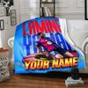 1pc Personalized Name Yamal Blanket, Gift, for Men and Women, Soft Blanket, Good for Sofa Bed Couch Travel, Lightweight Flannel Blanket