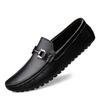 Doudou Shoes Driving Casual Versatile Leather Shoes Genuine Leather One Pedal 454647 Large Size 37 British Trendy Men's Shoes