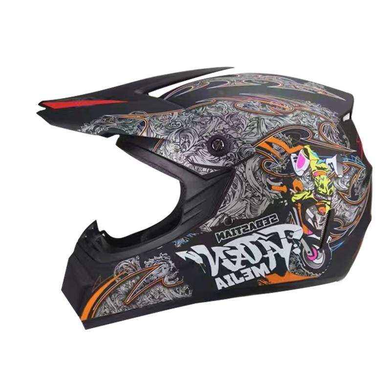 Unisex Off-Road Motorcycle Full Helmet Safety Cover 225 Yellow 21 Travel Personality Motorcycle Headset for Men And Women