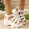 Women High Heels Sandals Summer Roman Style Wedge Shoes for Women with Waterproof Platform Sandals Woman Sandalias De Mujer