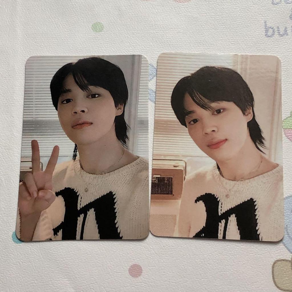 [USED] BTS Jimin Face Lucky Drop Trading Cards (2 Pieces)