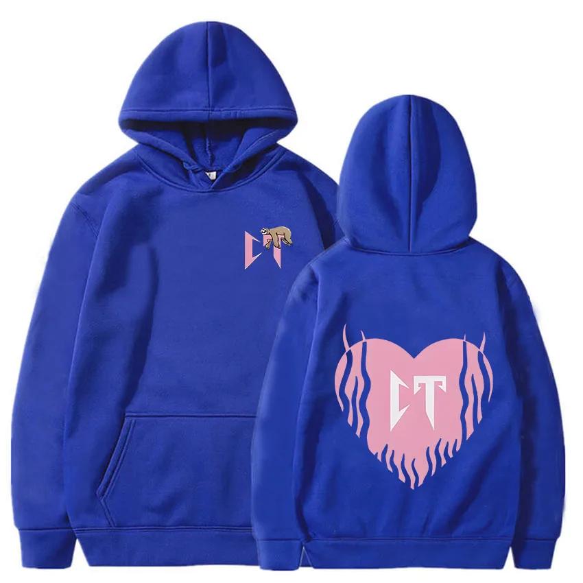 Natanael Cano Sänger Kapuzensweatshirt für Männer und Frauen Locker Lässig Große Größe Kleidung Hip-Hop-Stil Rosa Lazy Print CT Y2K