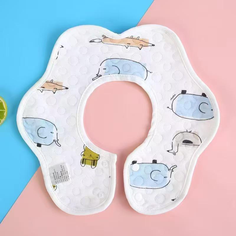 Haklappar: Sexlagers gasväv bomull, Vattentät, Blommönster för barn och spädbarn, Föräldra-nödvändigheter