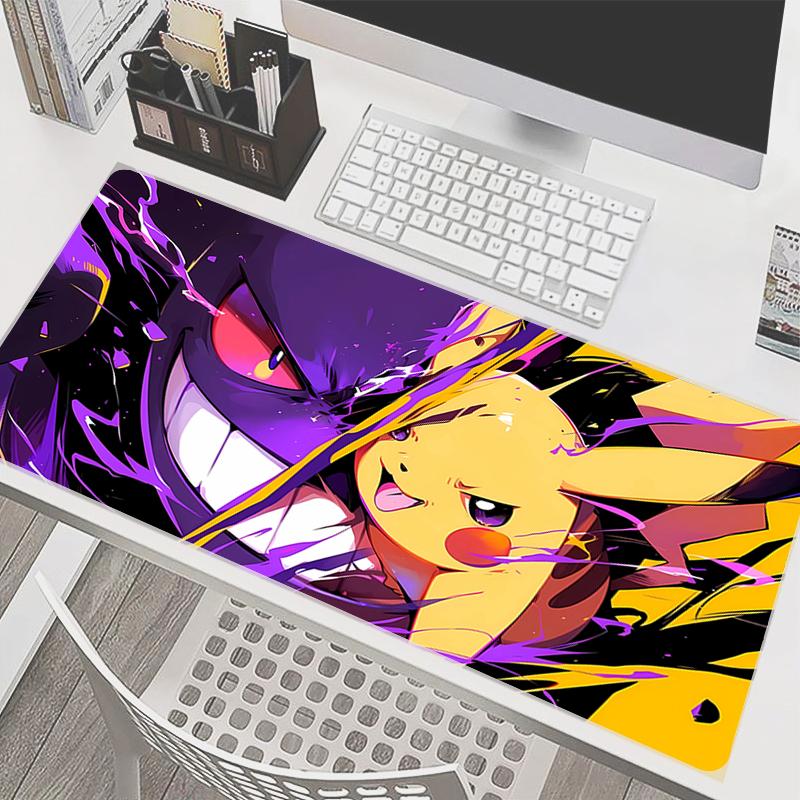 Mouse pad pokemon Professional Esports Gamer Speed XXL Gaming Rubber HD Print Keyboard Pad Gengars Notbook Desk Mat PC Mousepad