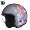 ABS 3/4 Motorcycle Helmet Adults Unisex Full Face Protection Half Scooter Commute Safety