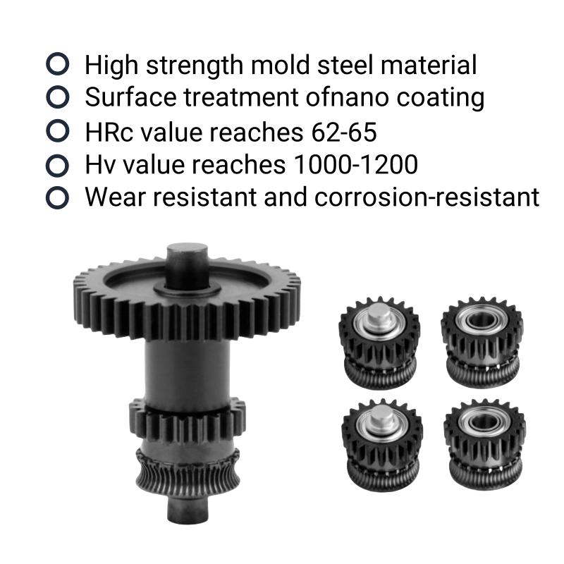 Gear For Anycubic Kobra 2/Pro/Max/Plus/Neo Nanocoated Mold Steel Integrated Extrusion Head Gear Kit For Kobra 2 Extruder Gear
