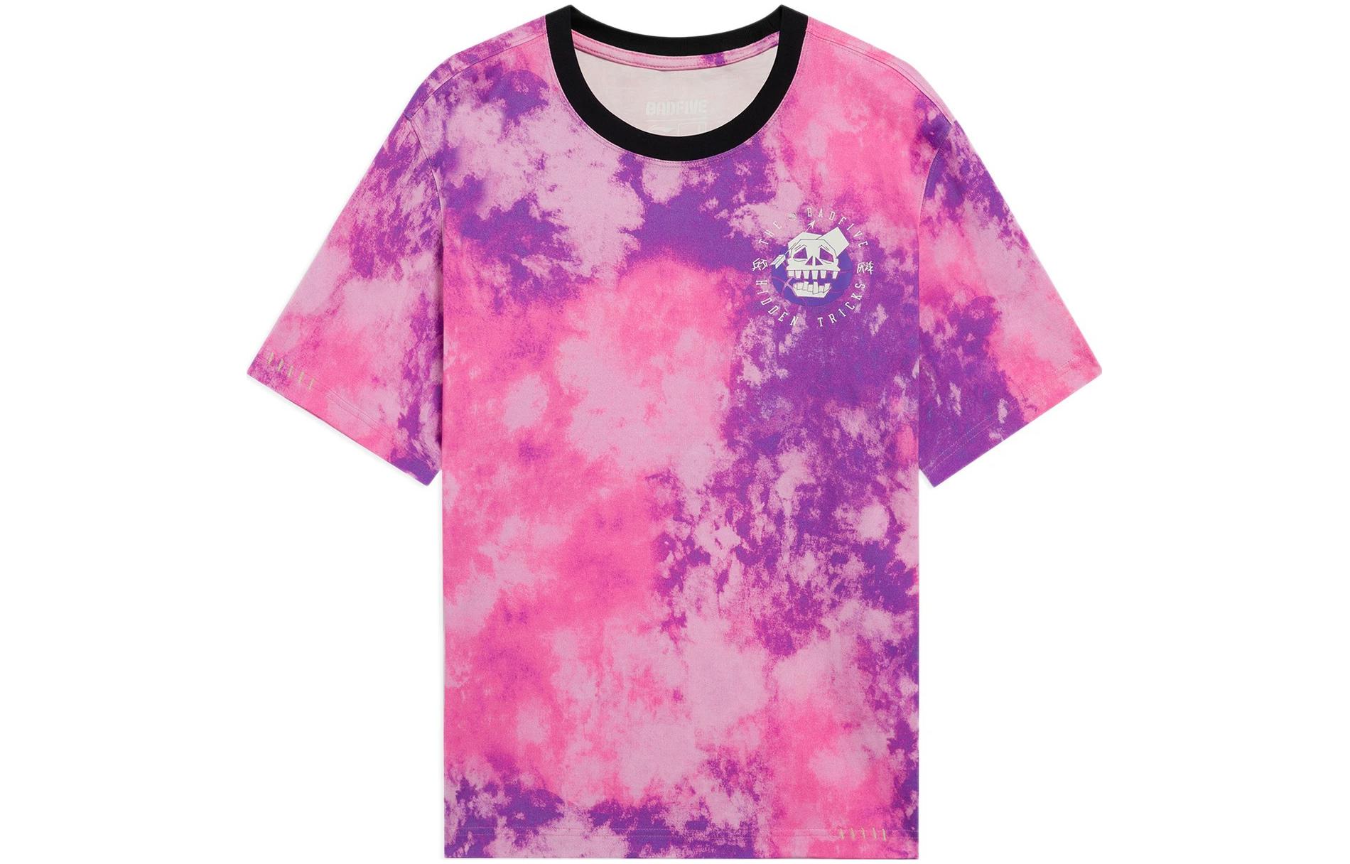 Li Ning Badfive T Shirt Men s Pink Purple AHSS389-5 S