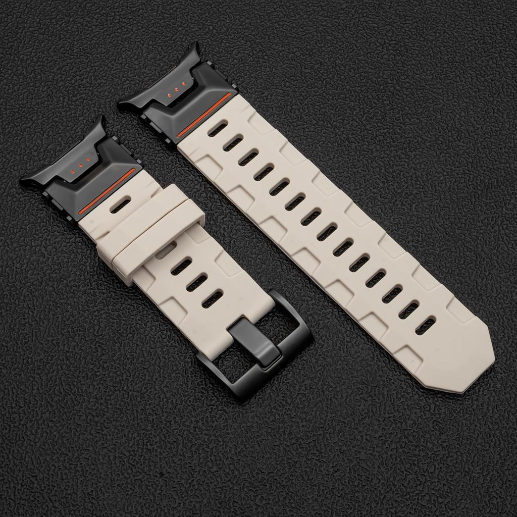 Soft Silicone Loop Strap for Samsung Galaxy Watch Ultra 47mm Luxury Men Sports Band Galaxy Ultra 2025 No Gap Curved End Bracelet