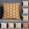 Abstract Brown Flower Decorative Pillowcase Living Room Office Ornaments Home Pillowcase
