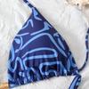 Sexy rückenfreier Träger-Bikini für Damen - Unifarbene europäische & amerikanische Bademode