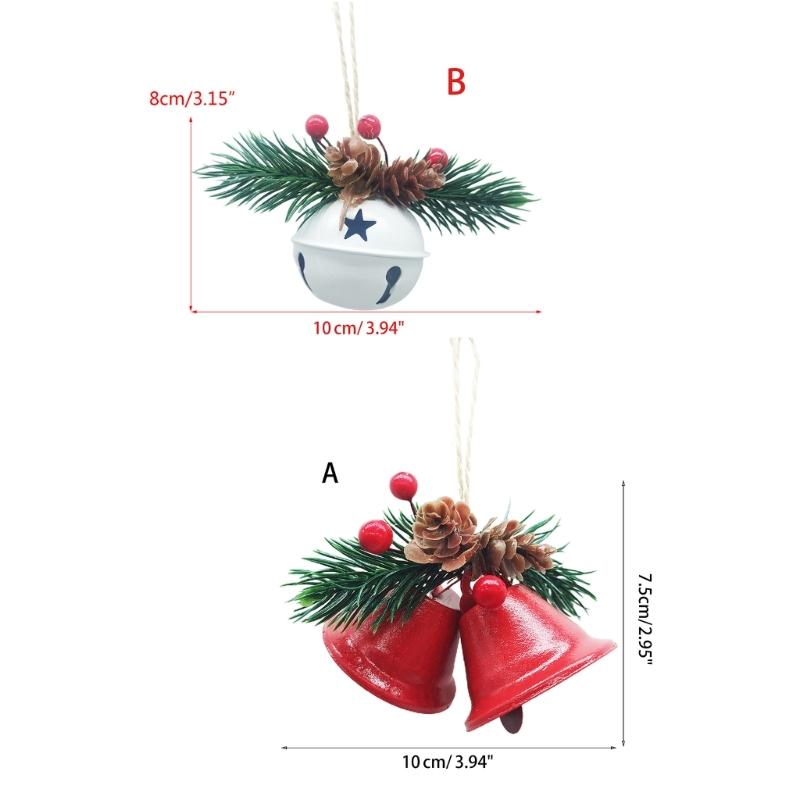 Weihnachtsglocken Feiertagsparty-Zubehör für Weihnachtsbaumdekorationen für Tempel, Türklinke, Hundetraining für das Töpfchen