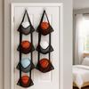 Wall Mounted Ball Storage Hanging Bag Folding Space Saving Mesh Storage Hanging Bag Large Capacity Mesh Pockets Organizer