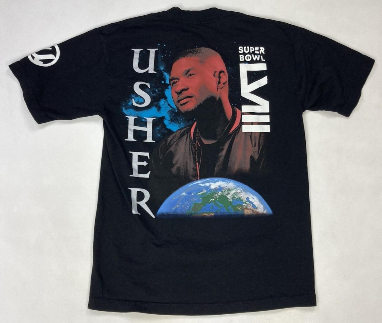 Mitchell Ness NFL Super Bowl Usher Graphic T-shirt Men Medium Black Music M