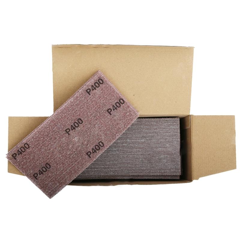 

50PCS Soft Abrasive Sanding Sheets Aluminum Oxide Dry Wet Sanding Reusable Sandpaper Sheets set for Wood Paint Plastic