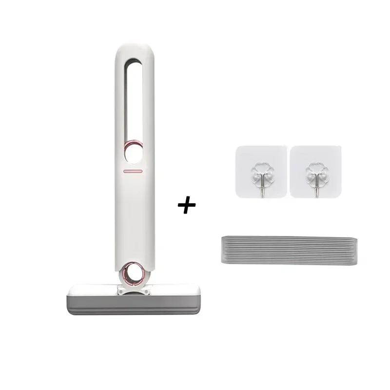 Mini Cleaning Mop Portable Self-Squeeze Window Mop Glass Screen Desk Wiper Cleaner Car Portable Wiper Outdoor Home Cleaning Tool