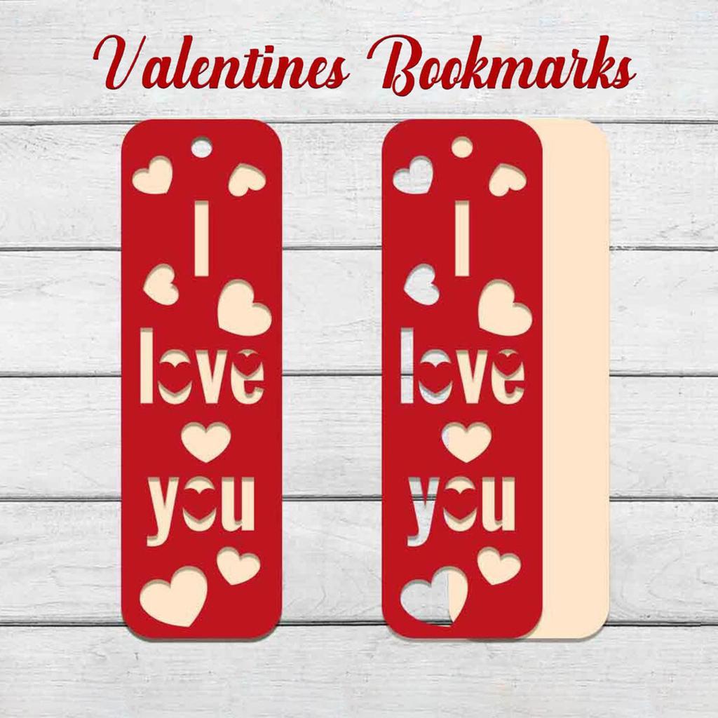 Bookmarks, Wooden Labels, Couple Gifts Valentine's Day Bookmark