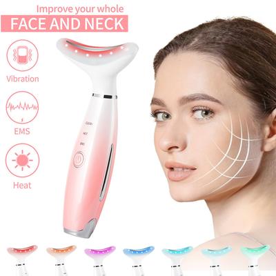 Skönhetsenhet för hals och ansikte Ansikte V-linje Halslinje Slimmer Halslyft Vibration Ansiktsmassager Dubbelhakreducerare Hudvård