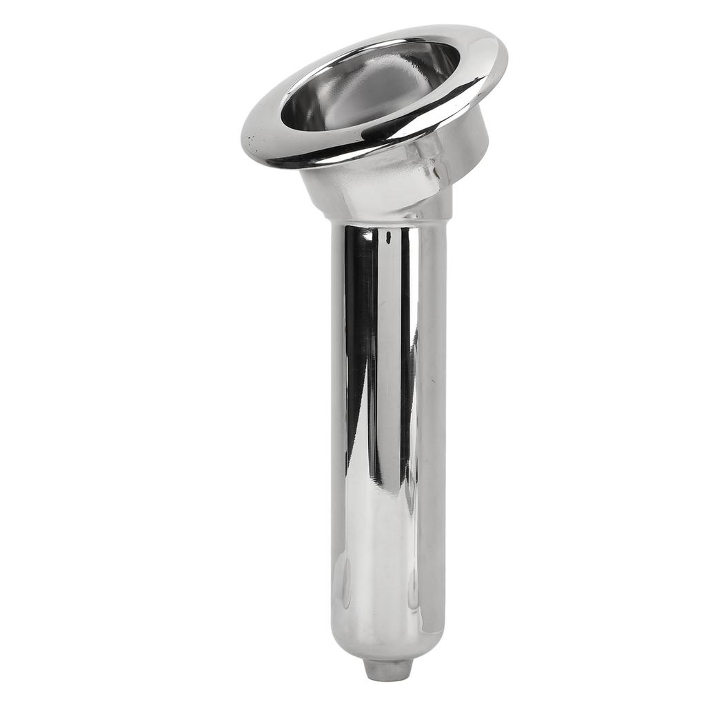Boat Rod Cup Holder 316 Stainless Steel 280mm Rustproof Long Lasting Life Universal for Yachts Marines 30 degrees