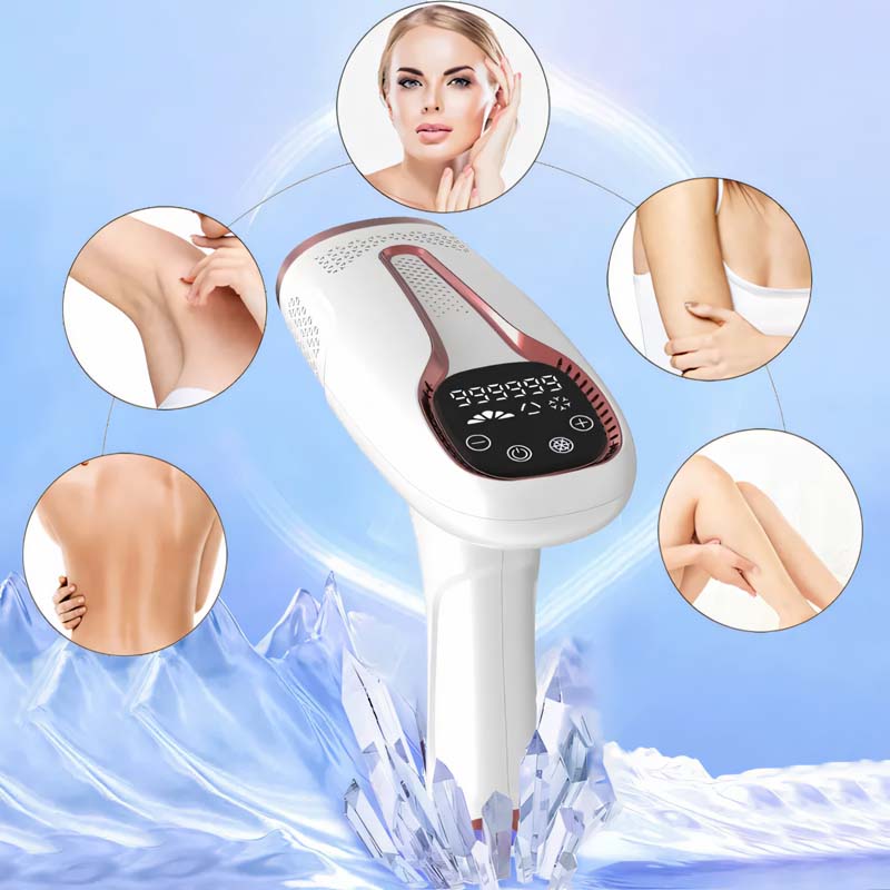 Home Use Beauty Equipment Ice Cool Permanent Portable Painless Handset Epilator Ipl Laser Hair Removal Machine