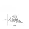 Metal Hair Claw Clip for Shiny Rhinestone Crystal Little Angel Headwear Hairpin Girl Ponytail Claws Clips Elf Hairs Accessories
