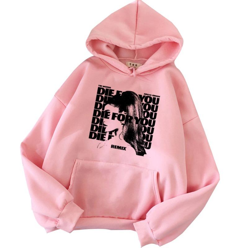 Felpa Ariana Grande Die for You Merch Ariana Grande Moda Uomo Felpa Stampata Felpa Casual Top Felpa Felpa Harajuku