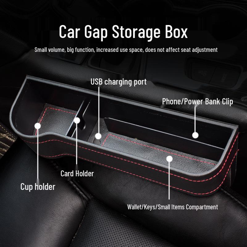 Multifunctional Car Seat Gap Organizer and Storage Box