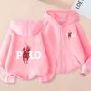 Kids Zipper Style Cardigan Coat Fashion Letter Loose Sweatshirt Toddler Boy Girl 3-14 Yrs Hoodie Casual Brand Sports Top Clothes