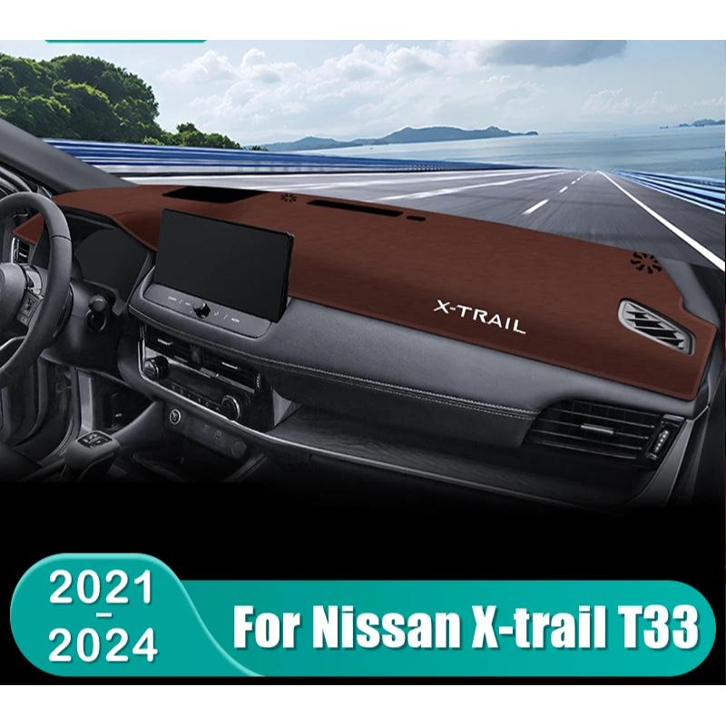 Abaiwai For Nissan X-trail X Trail Xtrail T33 2024 Car Dashboard Sun Shade Mat trument Desk Non-slip 3d Parts