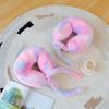 Cartoon Colorful U-Shaped Pillow Neck Pillow Home Pillow Cushion Girl Travel Rest Neck Pillow Girlfriend Birthday Gift