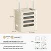Golden Cat WiFi Router Storage Box and TV Set-Top Shelf with Wire Organizer