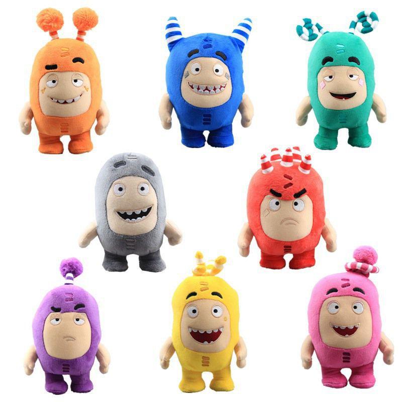 Adorable Oddbods 23cm Plush Soft Cuddly Toy Newt Bubbles Pogo Zee Jeff Fuse Slick Doll
