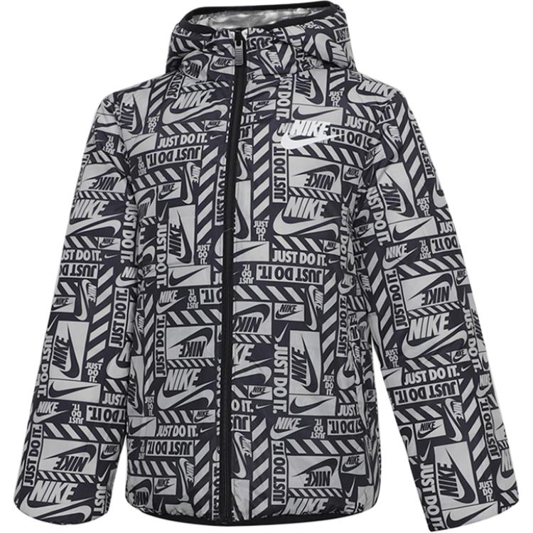 Nike Hooded Casual Reversible Long Sleeve Down Jacket Kids Jackets DB7401-095