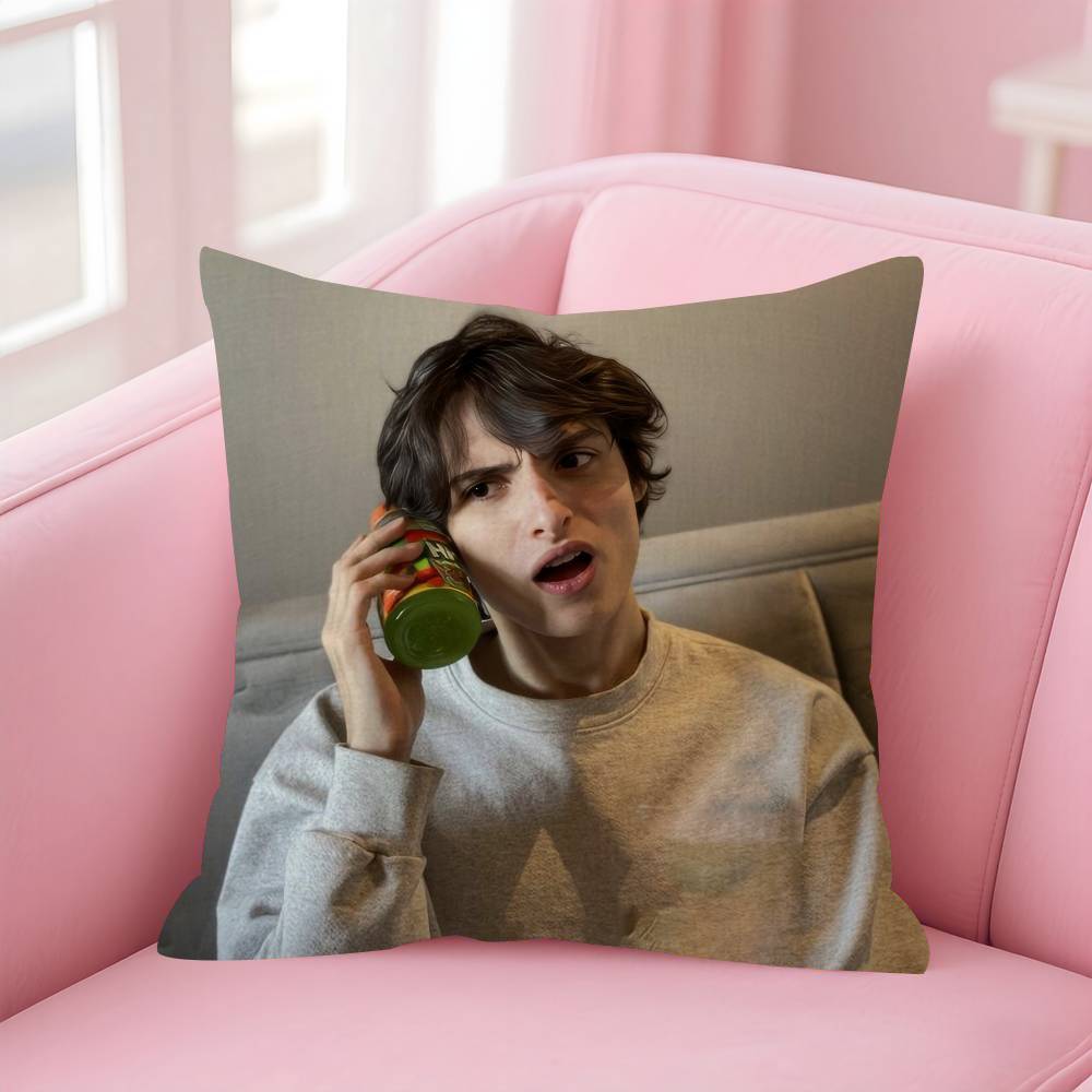 Actor FFinn COOL Wolfhard Cushion Cover Car Throw Pillow Case For Sofa Car Christmas Gift