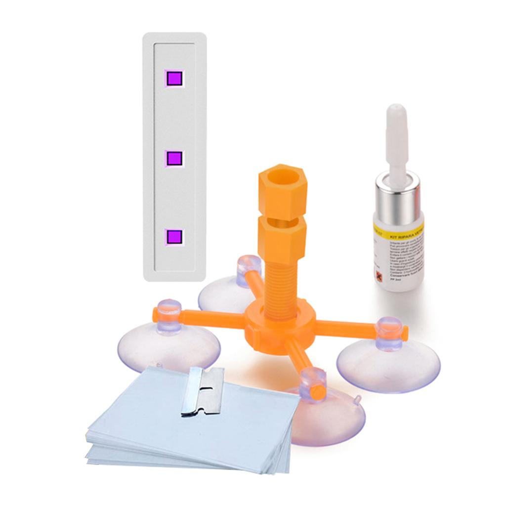 Efficiency Glass Repair Kit To Repair Scratches Cracks Windscreen Repair Kit Quick Fix Windshield Chip Repair Universal