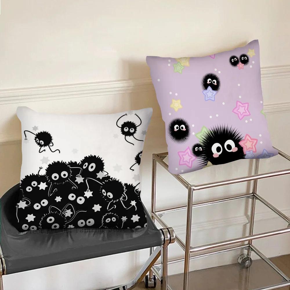 Small Coal Ball Pillow Case Square Pillow Bedroom Sofa Leisure Comfort Cushion Car Living Room Home Decoration