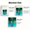 MIXELS 2D Flat Pattern Flannel Blanket High quality All Seasons Warmth and Comfort Perfect for Christmas Gifts.
