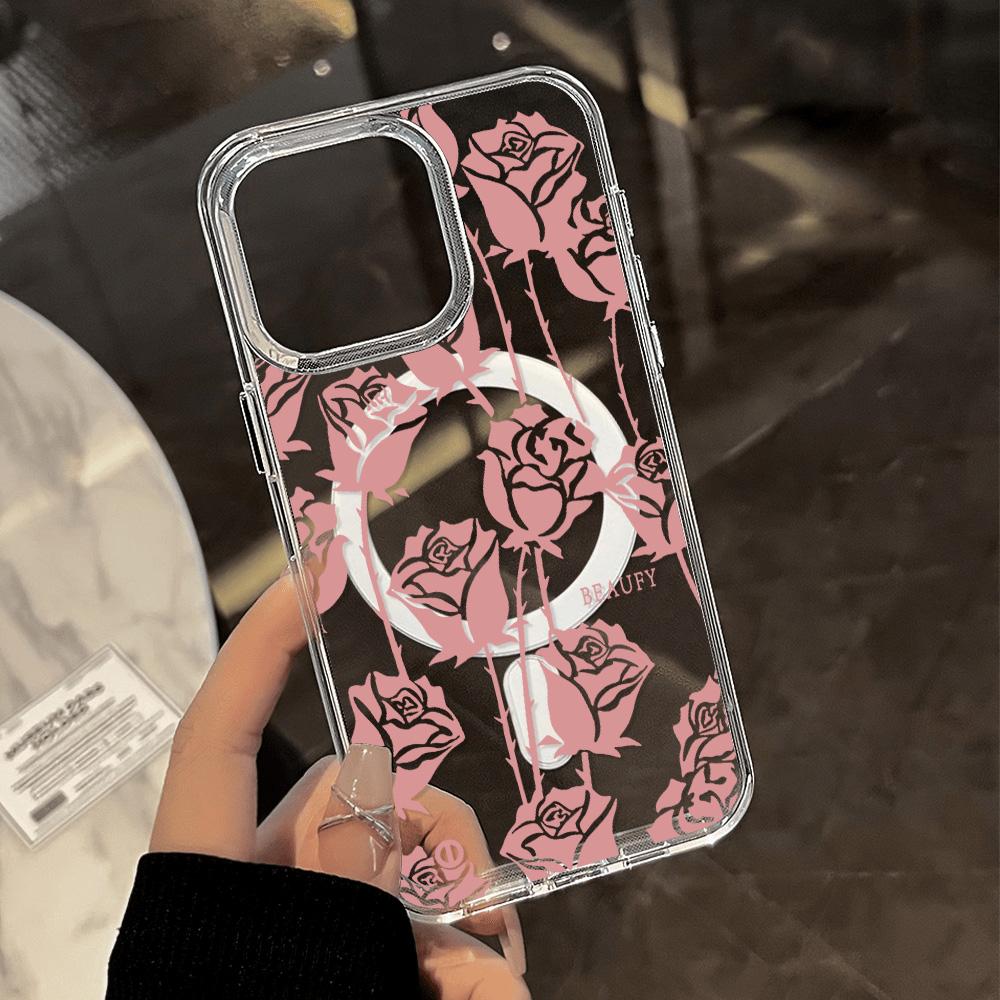 Magnetyczne etui na telefon dla iPhone 11 12 13 iPhone 13 14 15 Pro 15 16 Pro Max Samsung A15 A16 A25 A26 A55 A56 S25 S24 S22 S23 Ultra S25 Edge