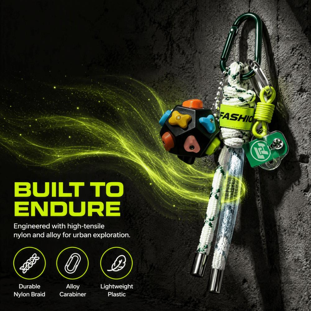 Creative Climbing Ball Keychain Funny Climbing Equipment Keyring Climbing Enthusiast
