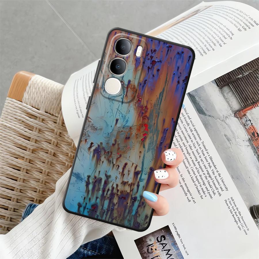 Rust Art Phone Cover Case for Vivo V25 V30 Y53S Y75 Y81 V27 V21E V23 Y51S Y78 Y52S Y93 Y71 Y91 V29 Y50 Y95
