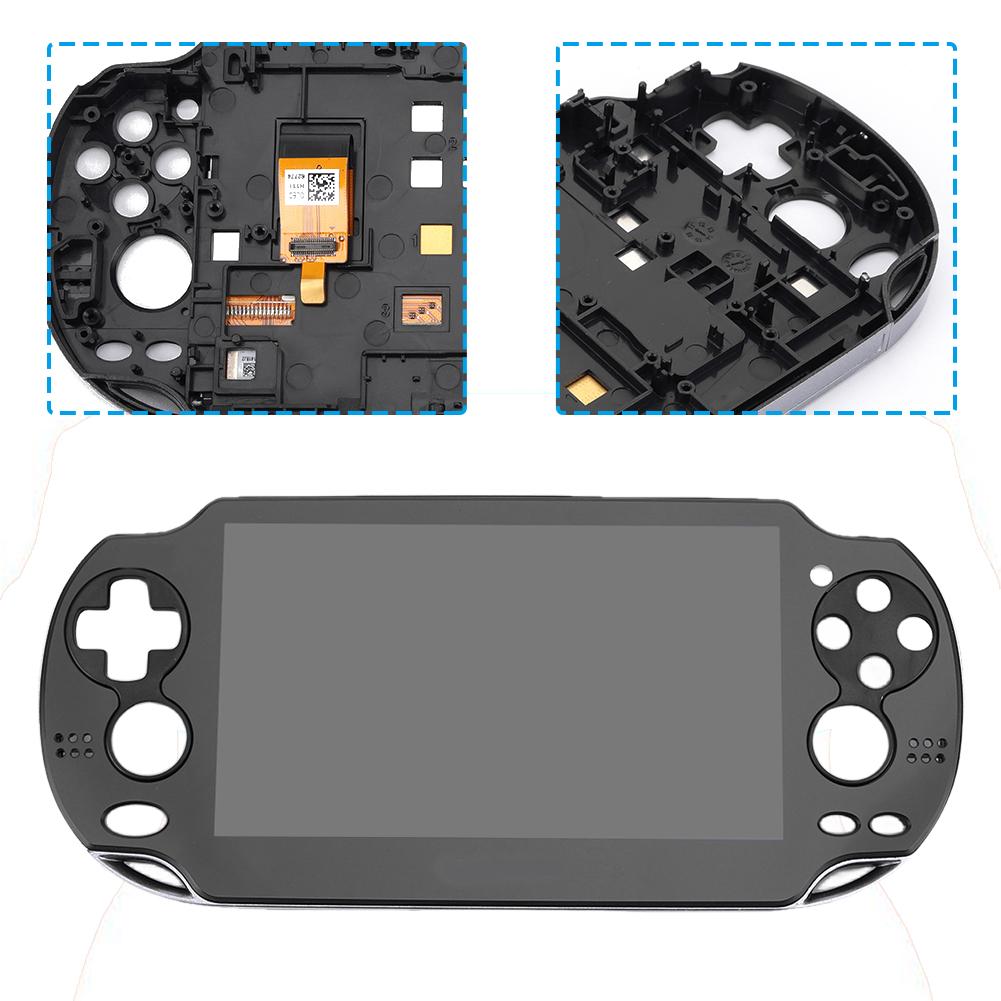 LCD Display Screen with Frame LCD Display Touch Screen Panel Original Replacement LCD Display for Playstation PS Vita PSV 1000