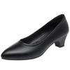 Black Work Shoes, Women's Soft Soles Are Comfortable To Work,  Soft Soles, Pointed Single Shoes, Career Interview Women