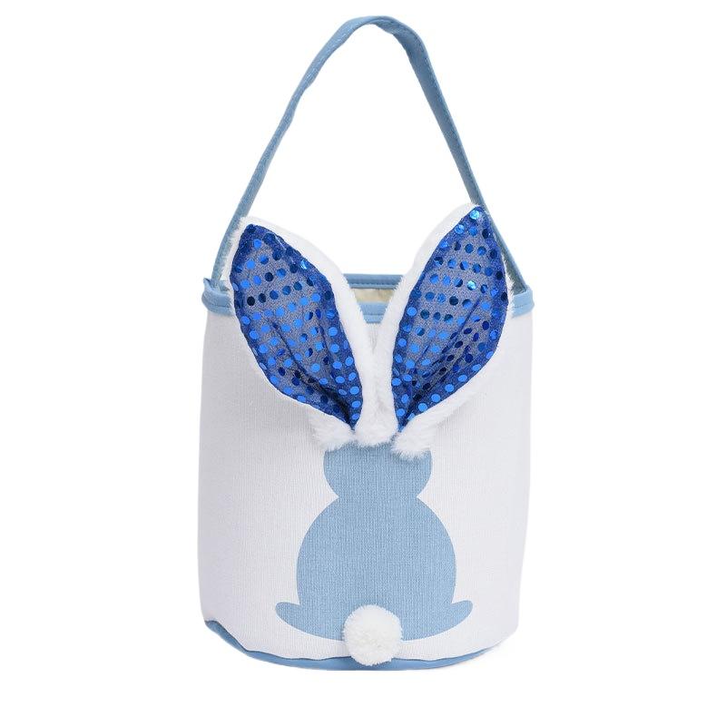2026 Easter Egg Basket Light Up Plastic Handheld Candy Gift Bucket Bag for Kids Party Hunt Holiday Decorations Accessories