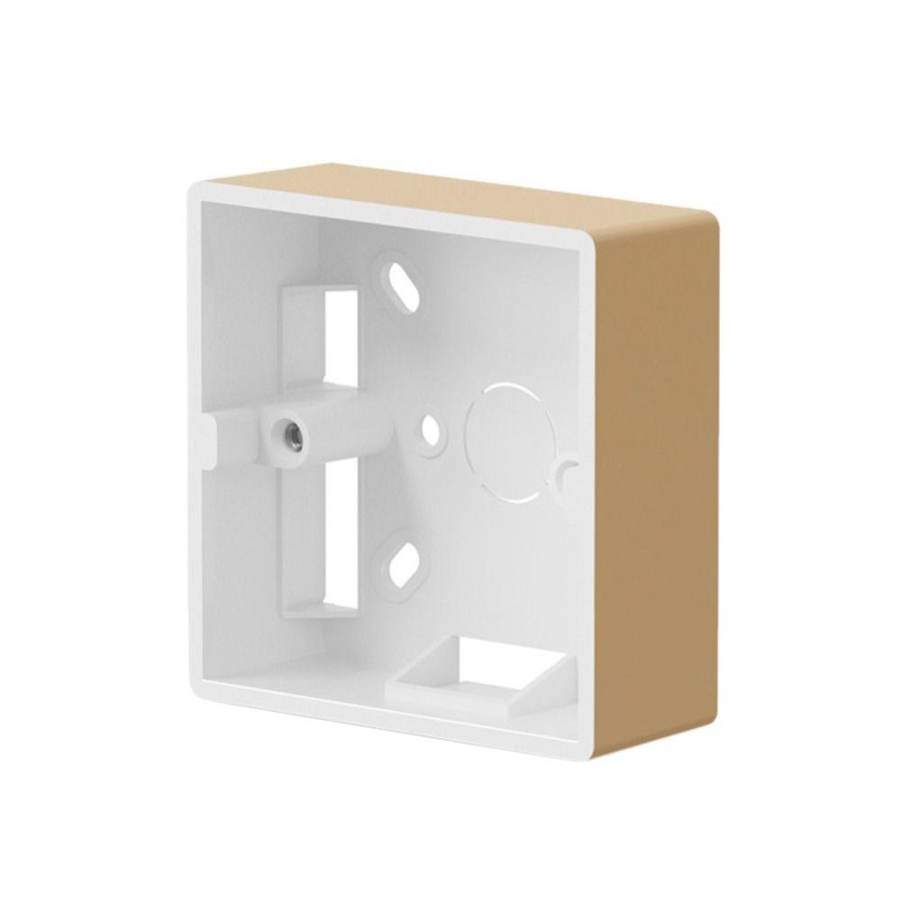 For Wall Mounted 86 Type External Junction Box Switch Socket Box Made from Flame Retardant PVC Material Design
