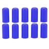 10 Pcs 6mm Intake Vacuum Hose Cap Silicone Wear Resistance Flexible Waterproof Auto Intake Tubing Cover End Plug Blue